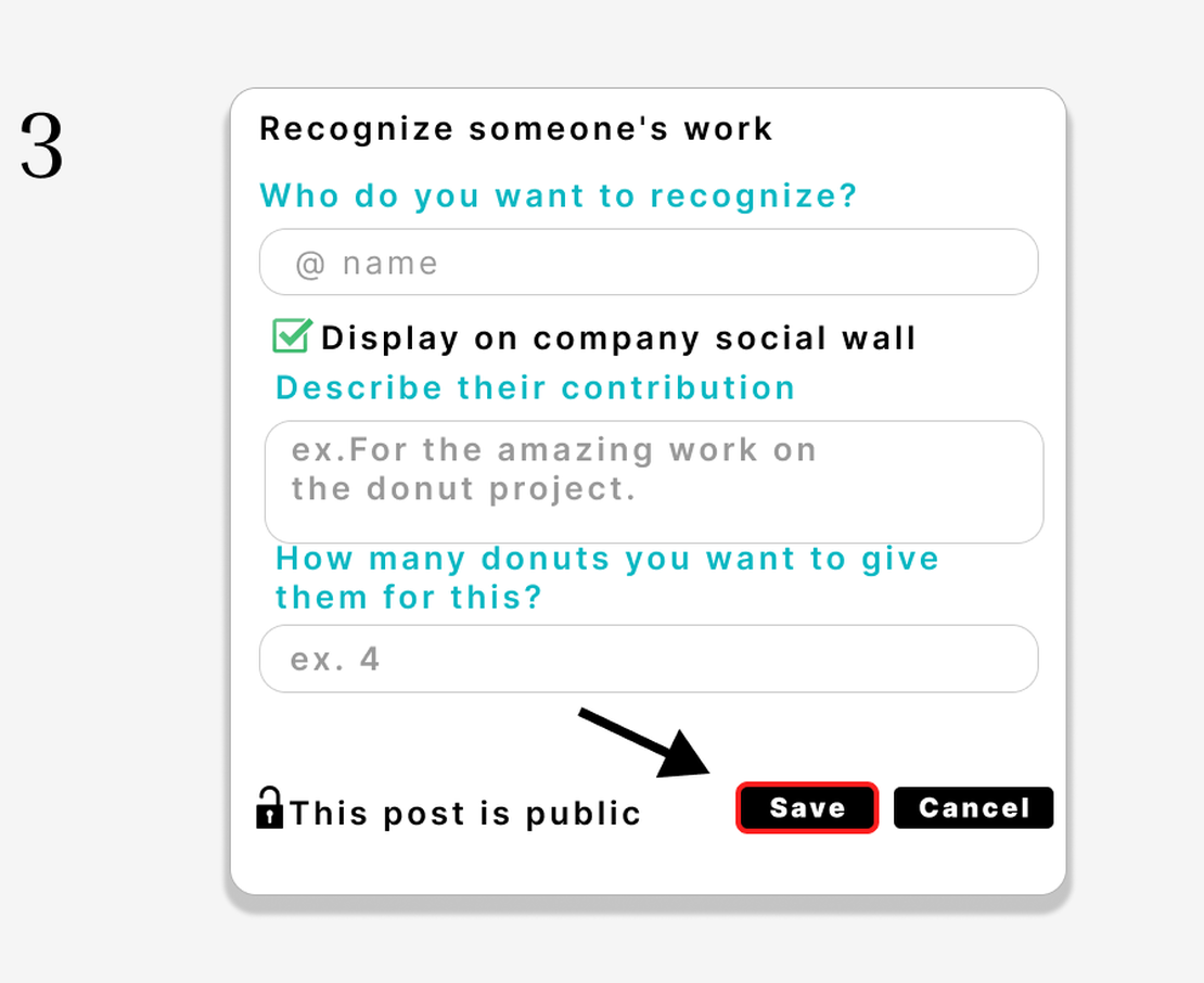 Recognition happens in 3 simple steps